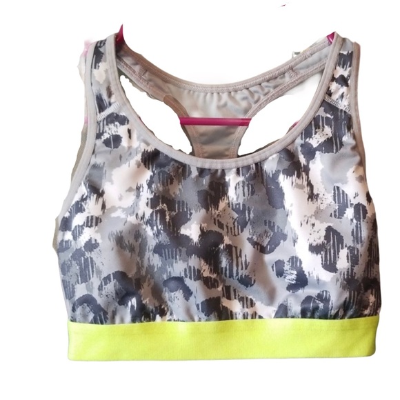 Old navy gray animal print sports bra - Picture 1 of 3